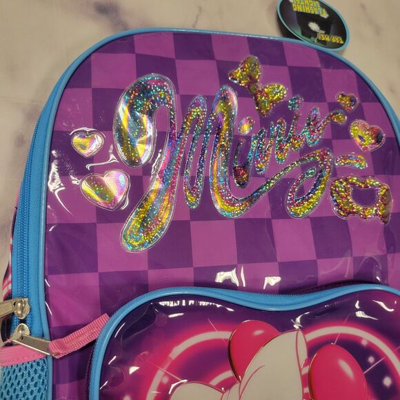 Disney Minnie Mouse Heart Light Up Backpack - Picture 2 of 4
